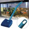 40cm Aquarium Brushes Long Handle Double-edged Plastic Glass Algae Cleaning Brush Aquarium Fish Tank Accessories Color Random