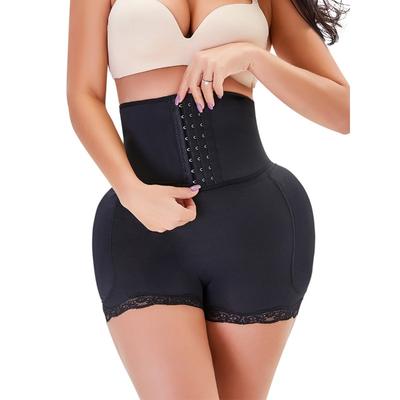 Hoge Taille Haak en Oog Buikcontrole Heup Lifting Kantafwerking Lichaamsvormer Shorts