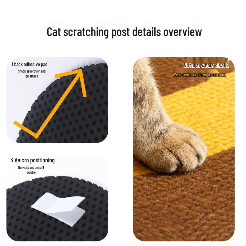 Wall-Mounted Sisal Cat Scratching & Sleeping Mat