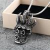 European Retro Devil Mask Pendant Necklace - Unisex Punk Stainless Steel