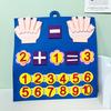 Ungiftige Kinder Früherziehung Erleuchtung Kognitive Mathematik Busy Board Filzbrett Montessori Spielzeug Mathematik Für Kinder Spielzeug Geschenke