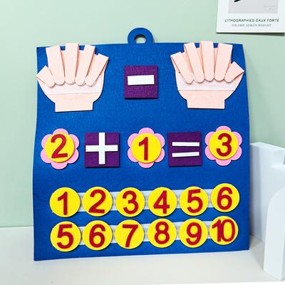 Non-Toxic Children Early Education Enlightenment Cognitive Mathematics Busy Board Felt Board Montessori Toys Math For Kids Toys Gifts