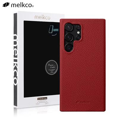 Husă din Piele Naturală Melkco pentru Samsung S26 Ultra Galaxy S25 Edge S24 Plus S23 S22 S21 Note 20 Ultra Microfibră Interioară Capac Dur