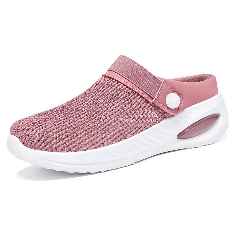 Spring and Summer Footwear Plus Size Round Head Light Casual Shoes Solid Color Flat Slippers Sandals Women's Shoes