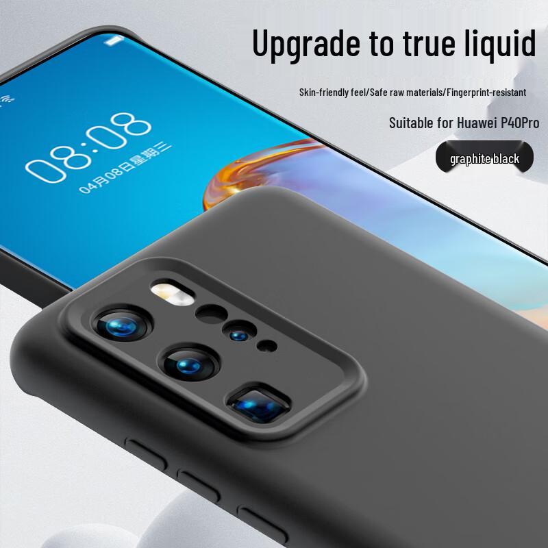 Shangsu Premium Liquid Silicone Phone Case for Huawei P40/P40 Pro with Full Lens Protection P40 Pro