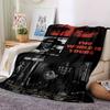 1pc Scarface-Inspired Flannel Blanket - Soft Cozy All-Season Throw for Bedroom, Sofa, Camping, Travel - Perfect Gift for Movie FansB96