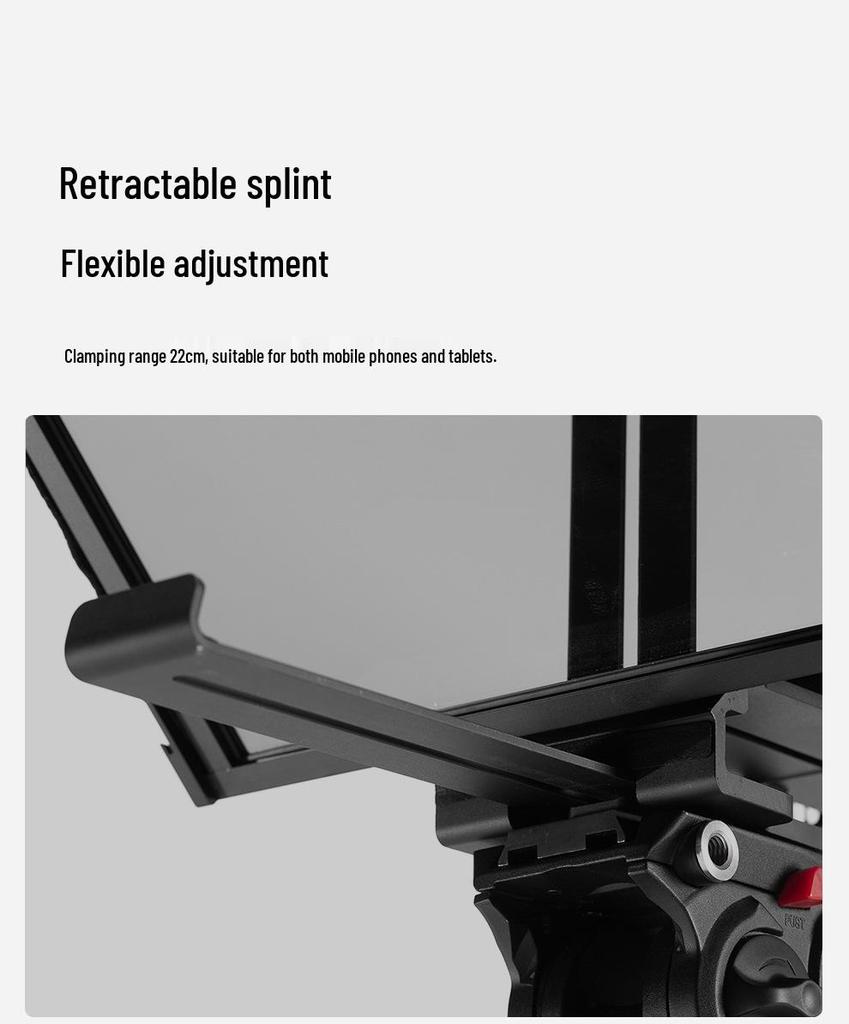 Zhi Jie T14 Portable Folding Teleprompter for DSLR, Smartphone, and Tablet