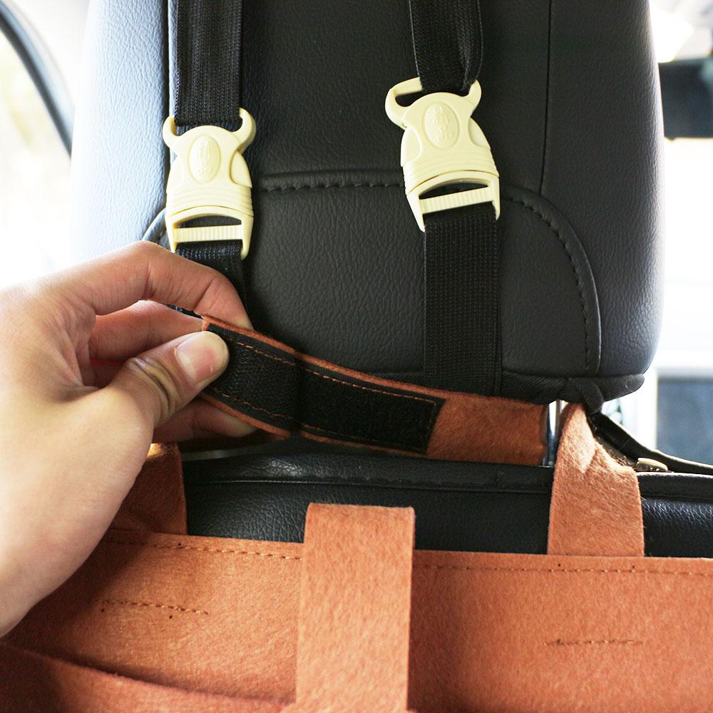 Car Seat Back Organizer Woolen Universal Backseat Hanging Storage Bag Protector Auto Cup Mobile Phone Tissue Pockets Holder