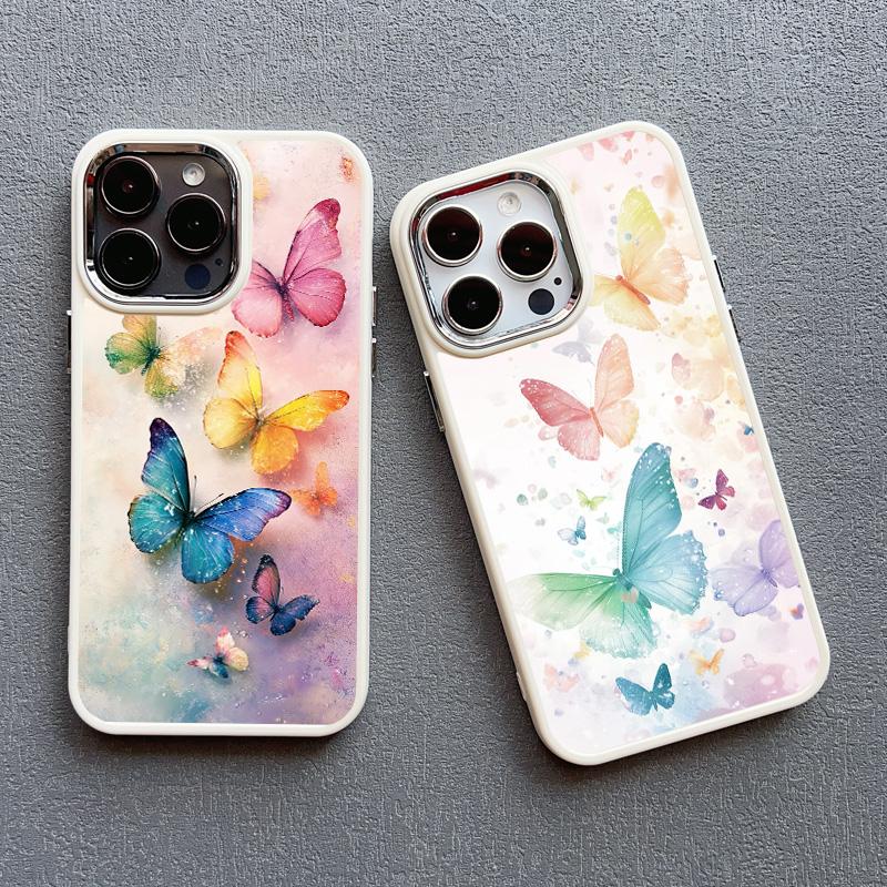 Variety Colorful Butterfly Silicone Phone Case For IPhone 14 15 16 Pro Max Plus 11 12 13 Pro Max X XS XR 7 8 Plus SE2 Back Cover
