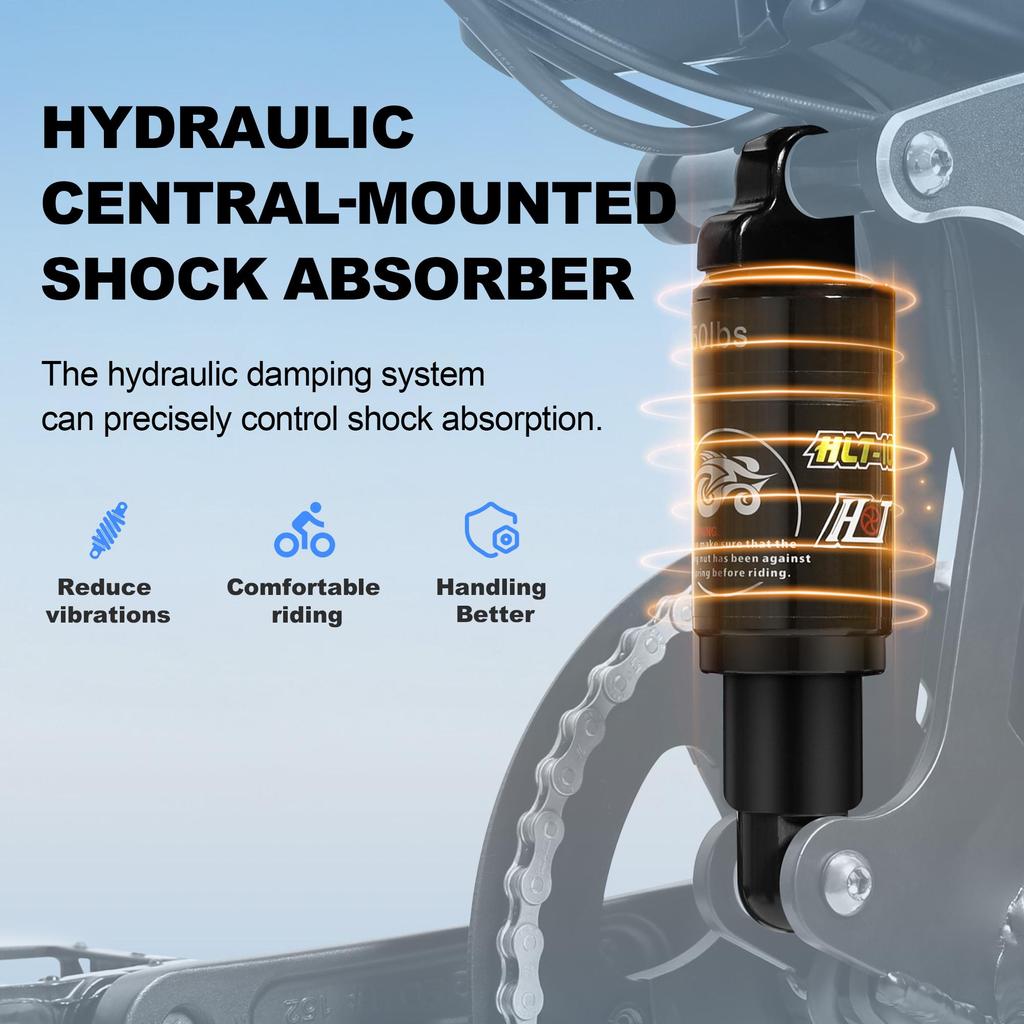 Vélo Électrique Adulte EMOKO 20" Moteur 1000W Ebike Pliant 48V 18AH Vitesse Maximale 50Km/h 7 Vitesses Charge 120Kg EC20