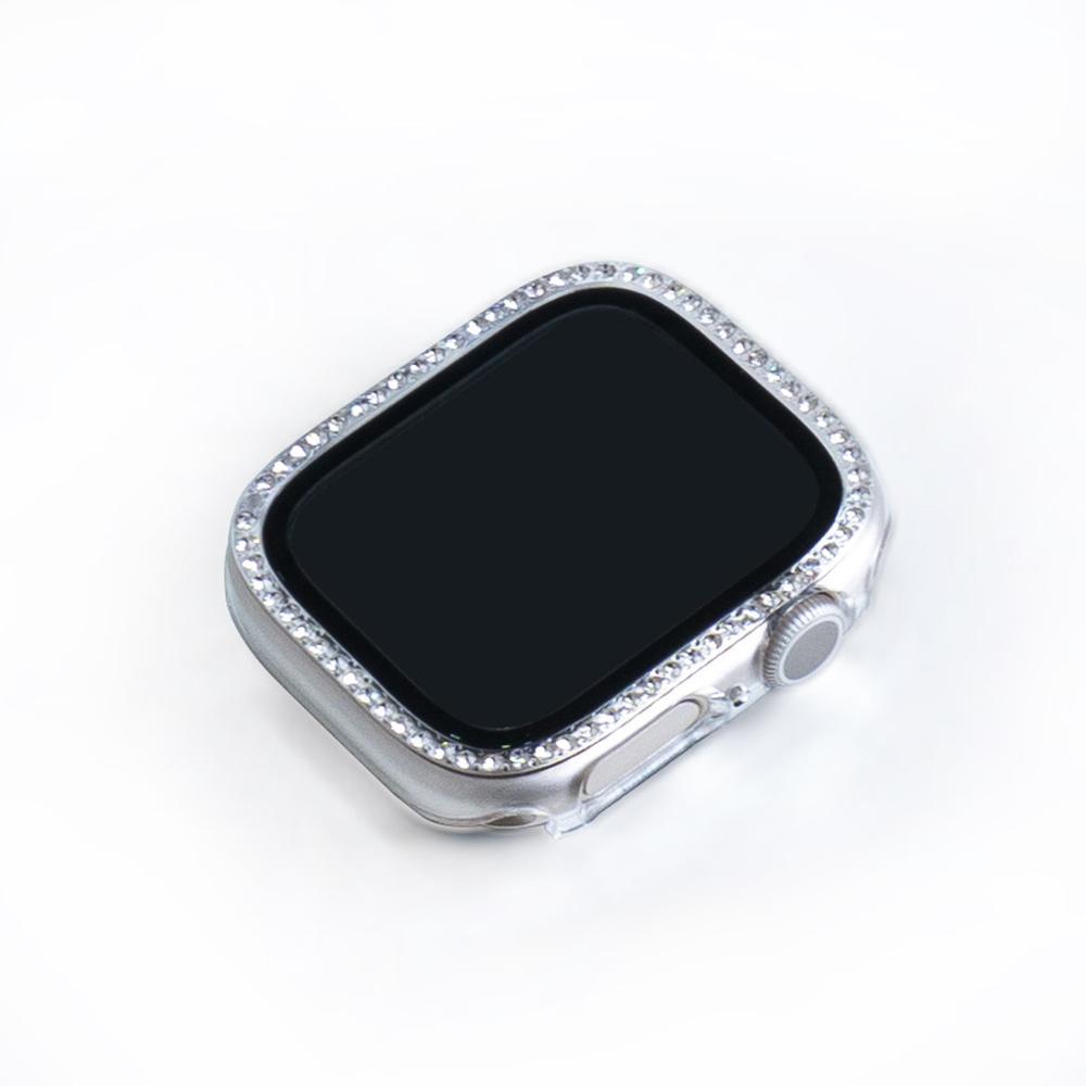 Bentosa Apple Watch Full Cover Cubic Crystal Clear Screen Protector Case