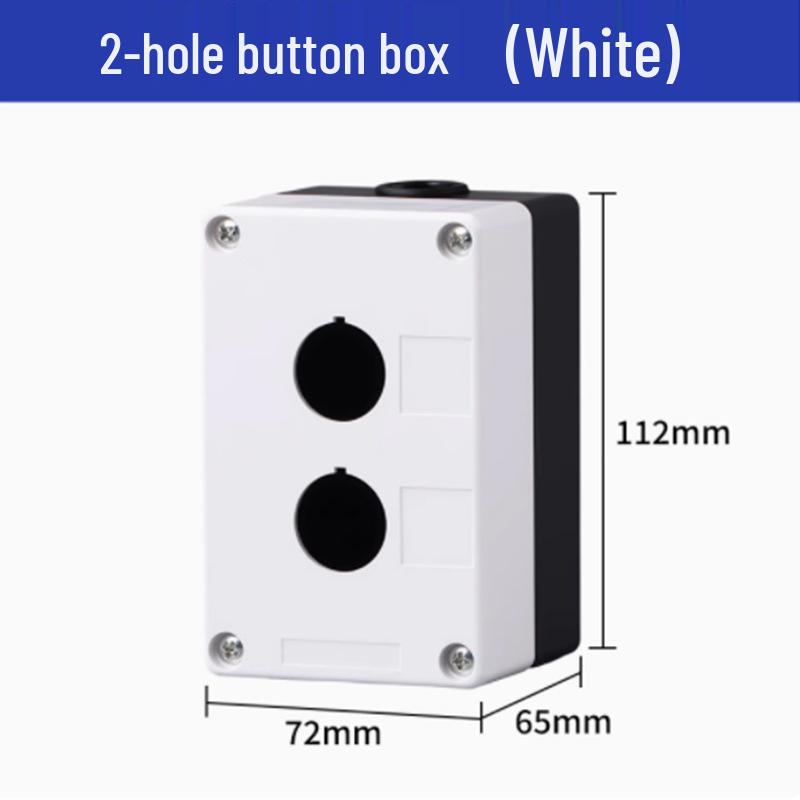 Strong Waterproof Magnetic Button Box: 1234-Position, Emergency Stop & Start Single Hole Control Switch.