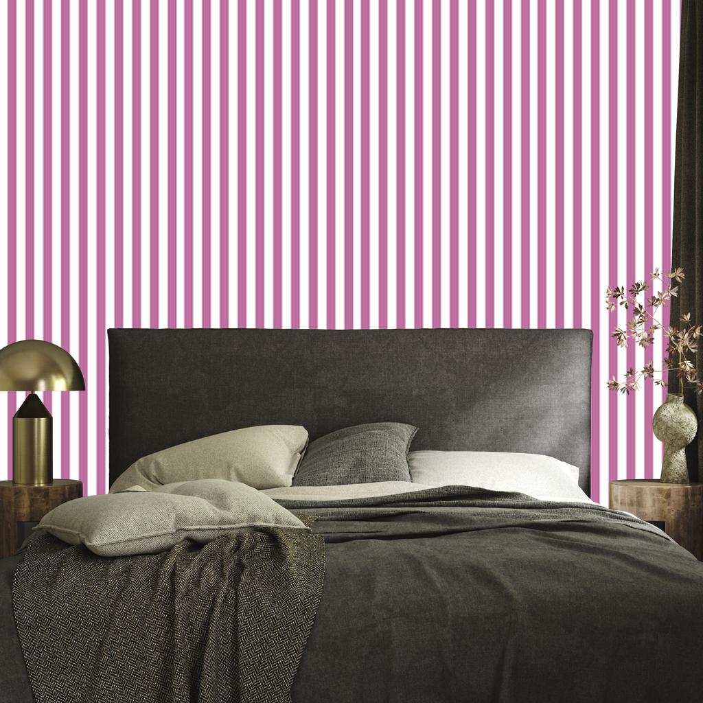 Purple and White Striped Wallpaper for Living Room and Bedroom 50x1000