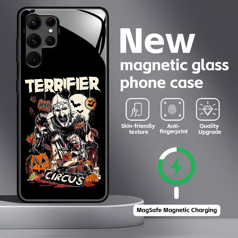 Art the Clown  Phone Case For Samsung S26 S25 S24 S23 S22 S21 Plus Ultra Note20 Glass Magnetic Case