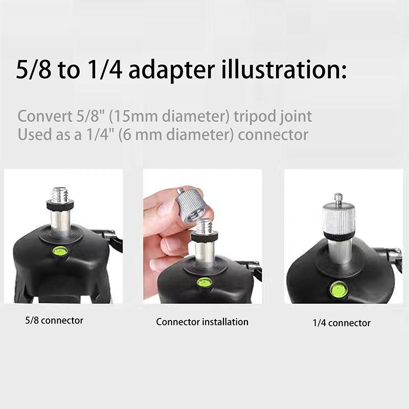 Laser Leveller Tripod Adapter Conversion Connector 5/8In To 1/4In Bracket Accessory Tripod Adapter Laser Leveller Tripod Adapter