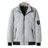Men's Spring and Fall Thickened Warm Windproof Jacket Men's Stand-up Collar Business Zipper Jacket Warm Casual Jacket