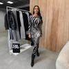 Autumn 2024 Street Style Irregular Split Dress for Women