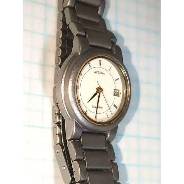 Used Battery Replaced Citizen Attesa Titanium Ladies Watch