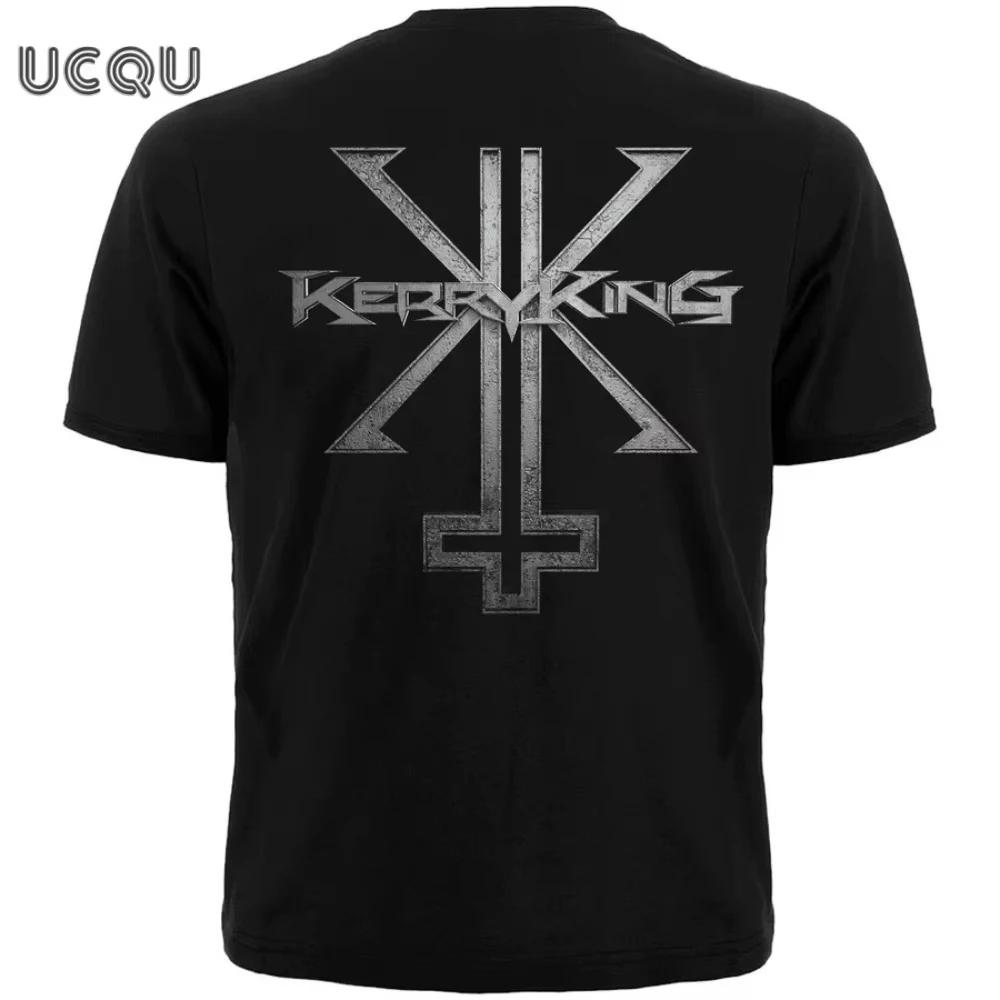 Kerry King From Hell I Rise Printed T-Shirt Street Retro Hip-Hop Rock Band Short-Sleeved Casual Versatile Men's Women's T-Shirt
