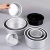 4inch-10inch Non-Stick Aluminum Round Cake Pan with Removable Bottom for Wedding/Birthday/Christmas Cake Baking Round Cake Tin