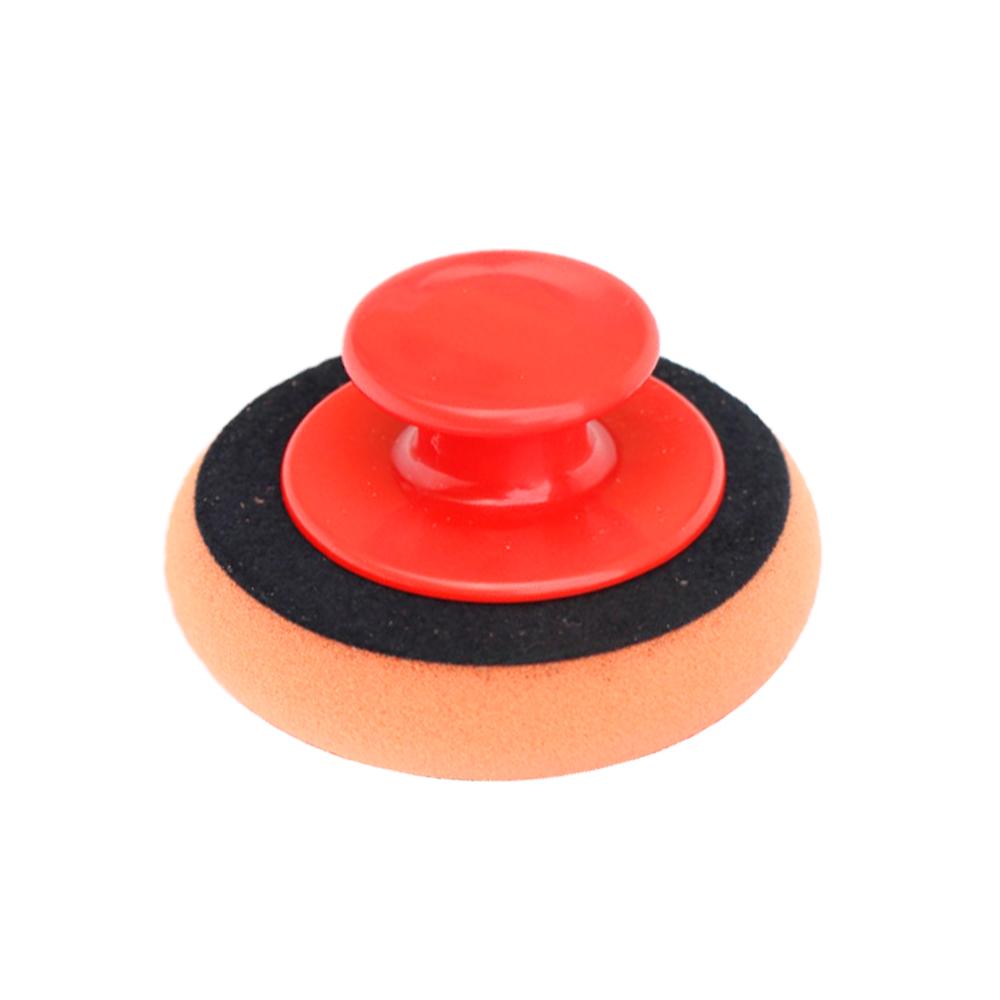 Car Waxing Sponge Set 4 Inch Car Wax Applicator Pads Red Handle Soft Sponge Applicators Foam Wax Pad Car Polishing Cleaning Tool