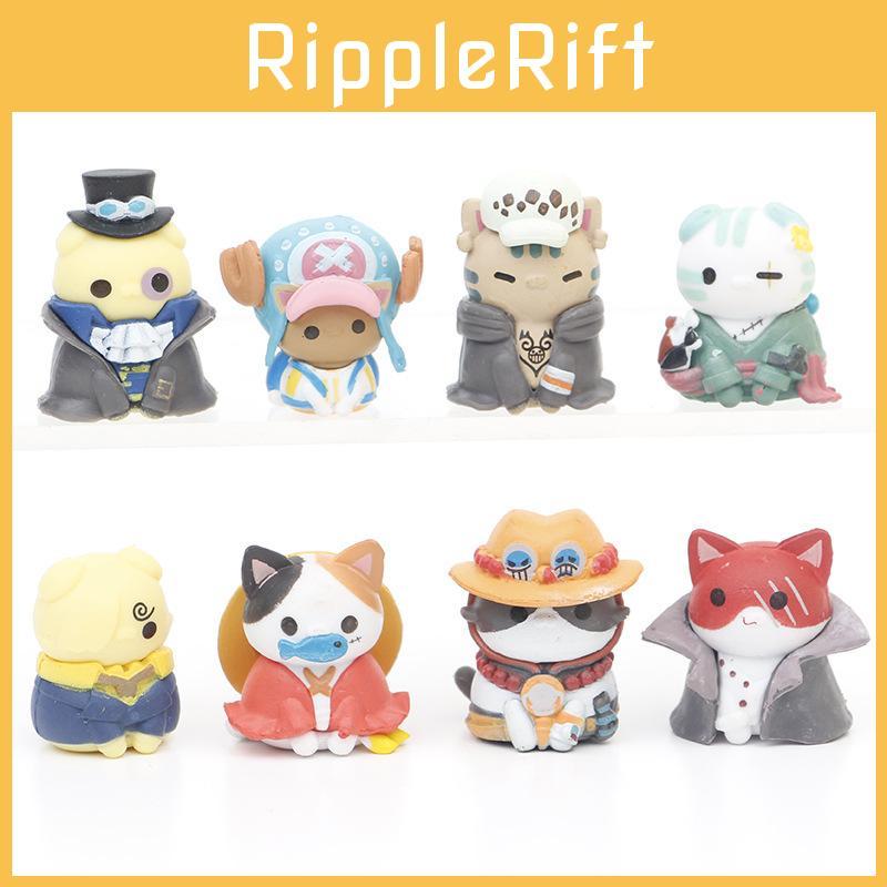 Adorable One Piece Cat Figure Luffy Collectible Model Pvc Toy For Anime Lovers