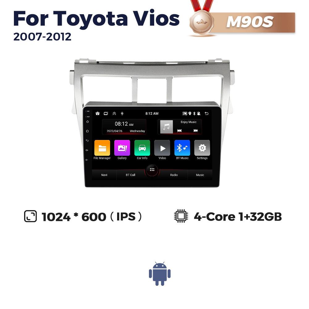 

Navifly для Toyota Vios Yaris 2007-2012 Мультимедийный видеоплеер Беспроводной Carplay GPS-навигация Android Автомобильное стереорадио DSP RDS