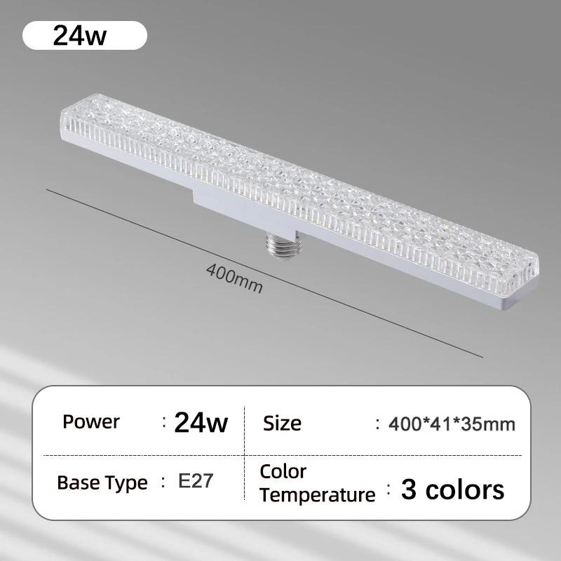 New LED ceiling light crystal E27 bulb 18W 24W pendant light AC220V 110V living room, bedroom, corridor, indoor lighting