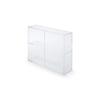 MUJI Acrylic Collection Stand with Sliding Door - Large, Approx. W33.6 x D8.4 x H24.4cm, 02856113, for Bedroom, Living Room, Transparent