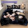 3Pcs Group Portrait Dark Bedding Set Soft Fabric Duvet Cover Pillowcases Home Christmas Xmas Halloween Gift 1 Duvet Cover 2 Pillowcase L1271