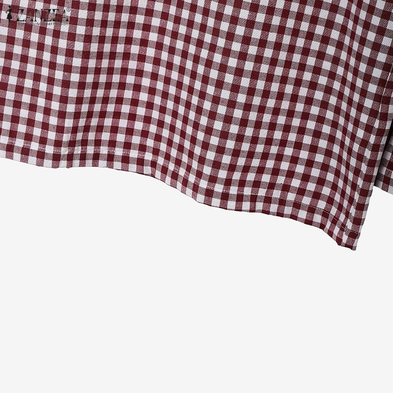 ZANZEA Women Sleeveless Blouse and Shorts Summer Two Piece Suit Sets