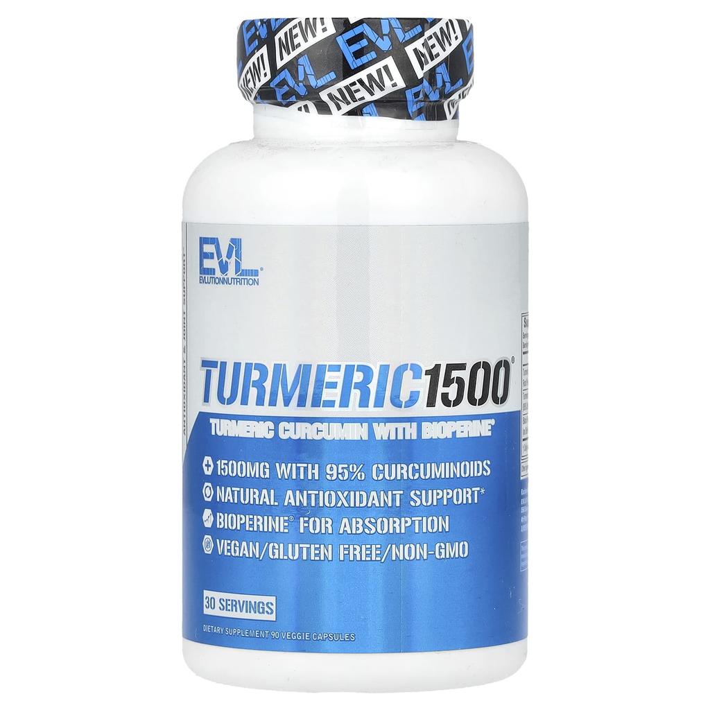 Turmeric 1500®, Turmeric Curcumin with Bioperine®, 90 Veggie Capsules