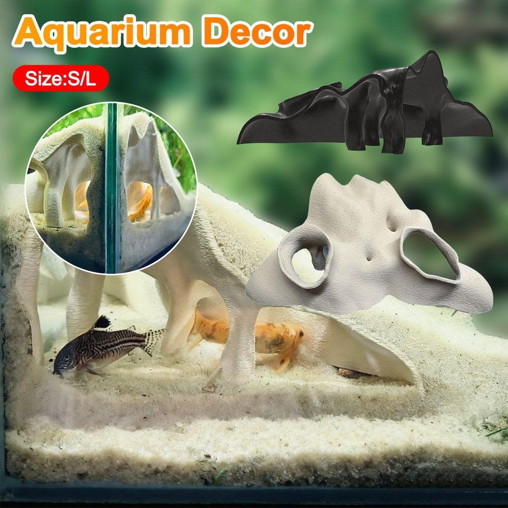 Textured Root Style Fish Hideout Faux Mangrove Root Tunnel Cave  for Fish Tank Decoration