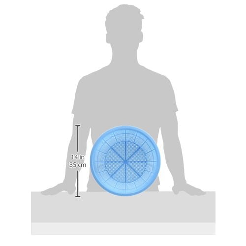 Ikeda Plastic Sales DX Round Strainer, Size 1, Blue, Polypropylene, Made in Japan, AZL03001