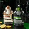 Water bottle large capacity ton bucket plastic sports kettle portable fitness water cup summer men and women cool out tea leak cup