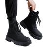 Thick-soled Martin boots winter new British style warm high-top leather shoes locomotive velvet boots leather boots