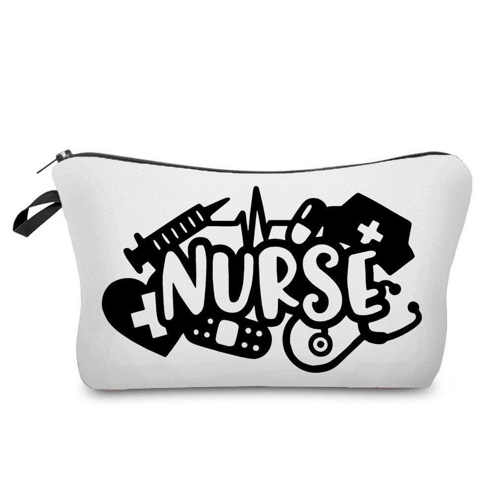 Women Nurse Print Cosmetic Bag Toiletries Organize Travel Storage Case 6863
