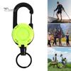 Portable Retractable Keychain Carabiner Badge Holder Strong Load-bearing Compact Size Portable Telescopic Keychain Clip Camping Accessories