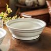 Thick Large Bowl Soup Bowl Solid Color Tableware Ceramic Bowl Household Round Large Vegetable Bowl Restaurant Ramen Bowl Deep Bowl