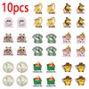 10pcs /Lots Cartoon Animals Embroidered Patches Cute Frog Duck Patch Iron On Patches For Clothing Thermoadhesive Patches Badges 