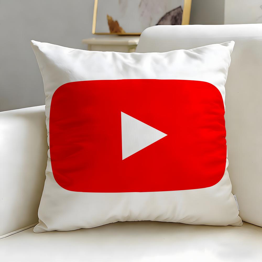 Stylish Yyoutubeing Cushion Cover Soft EasyWash Pillow Case Versatile for Couch Bed Travel and Office