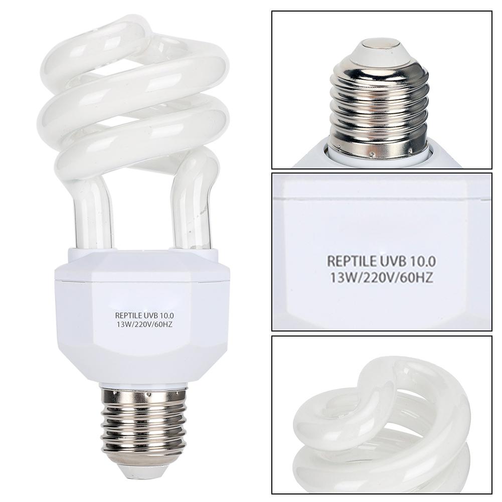 13W 220V Reptile UVB Energy Saving Lamps Tortoise Snake Lizard Light Bulb