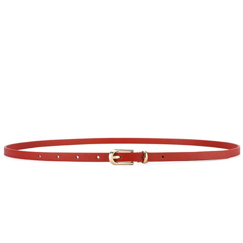 Women's small belt dress Korean version fashionable versatile multi-color simple casual trend needle buckle black thin belt