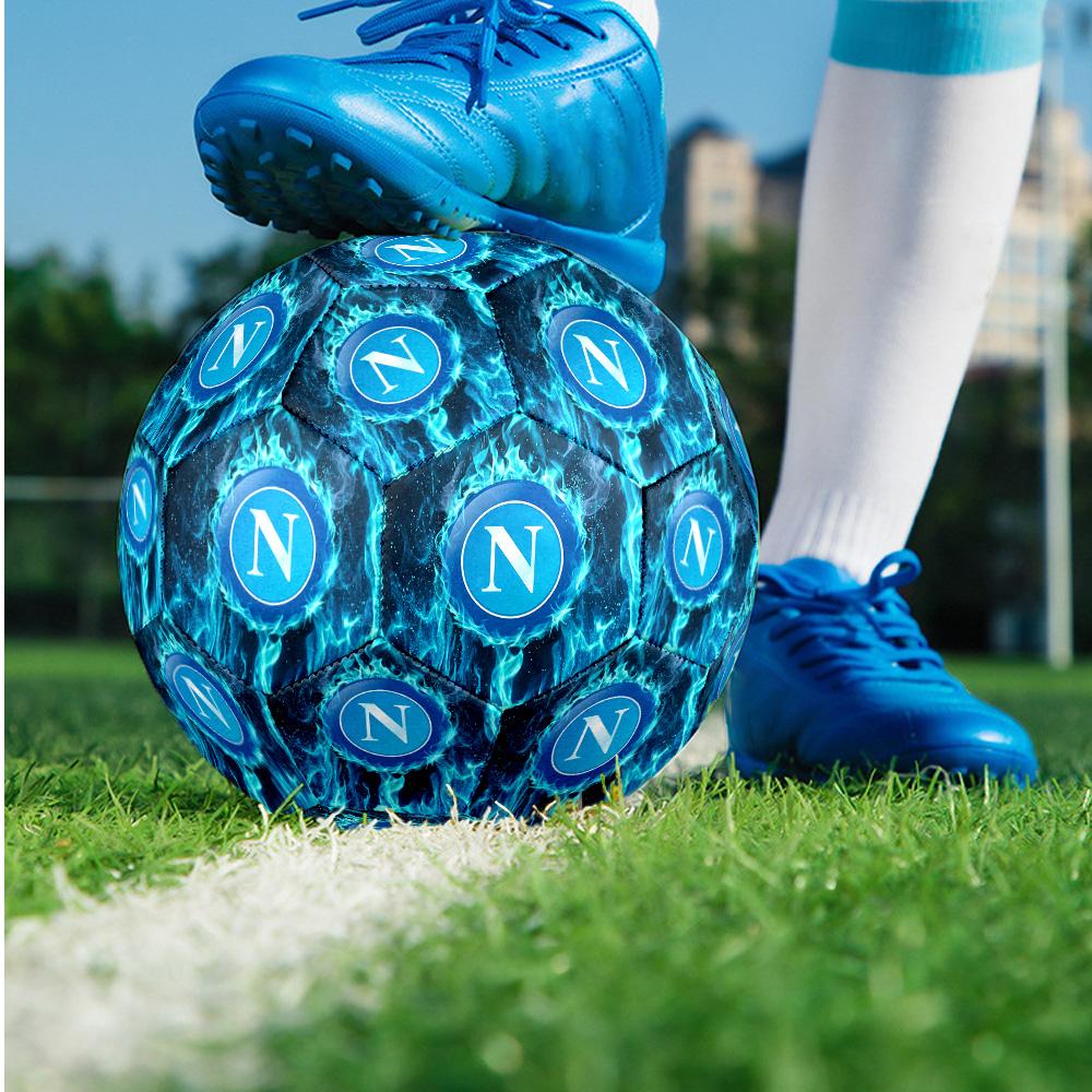 Napoli FC Size 5 Standard Football Durable Training Match Soccer Ball for Adult Outdoor Sports