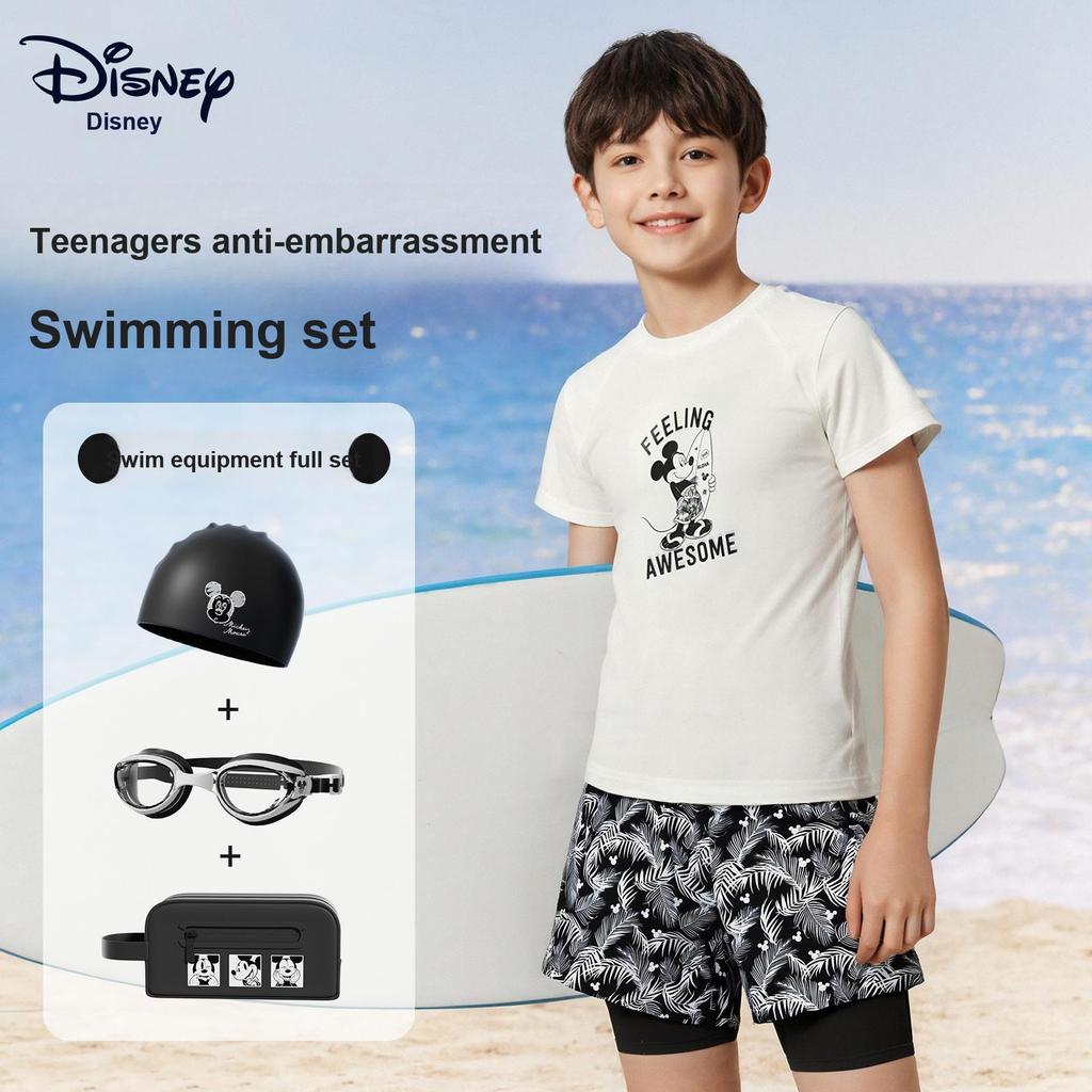 Disney Spodenki do pływania dla chłopców nastolatków Wygodny casualowy zestaw kąpielowy Stroje kąpielowe męskie D15324S2G
