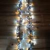 37,5m 3000 LED Weihnachts-Cluster-Lichterkette mit Timer in Weiß & Warmweiß