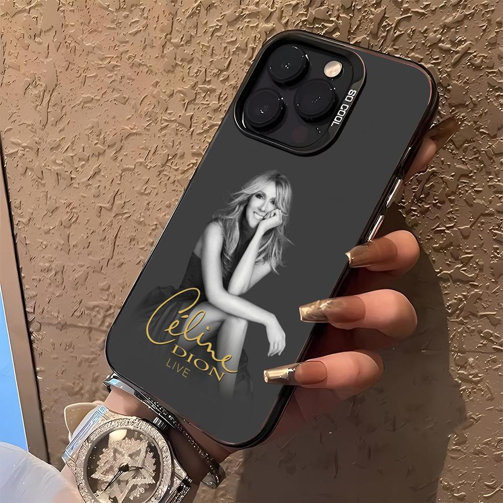Celine Dion Singer Phone Case for Iphone 17 16 15 14 13 11 12 Pro Max Xr X Air Plus Black Silver Hard Shell Cover