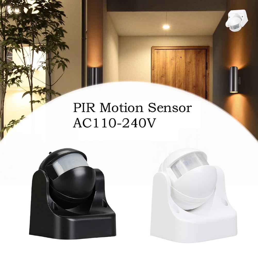 1pc 220V Outdoor Wall Mounted Adjustable PIR Motion Security Sensor IP54 Waterproof Corridor Lighting Sensor Switches