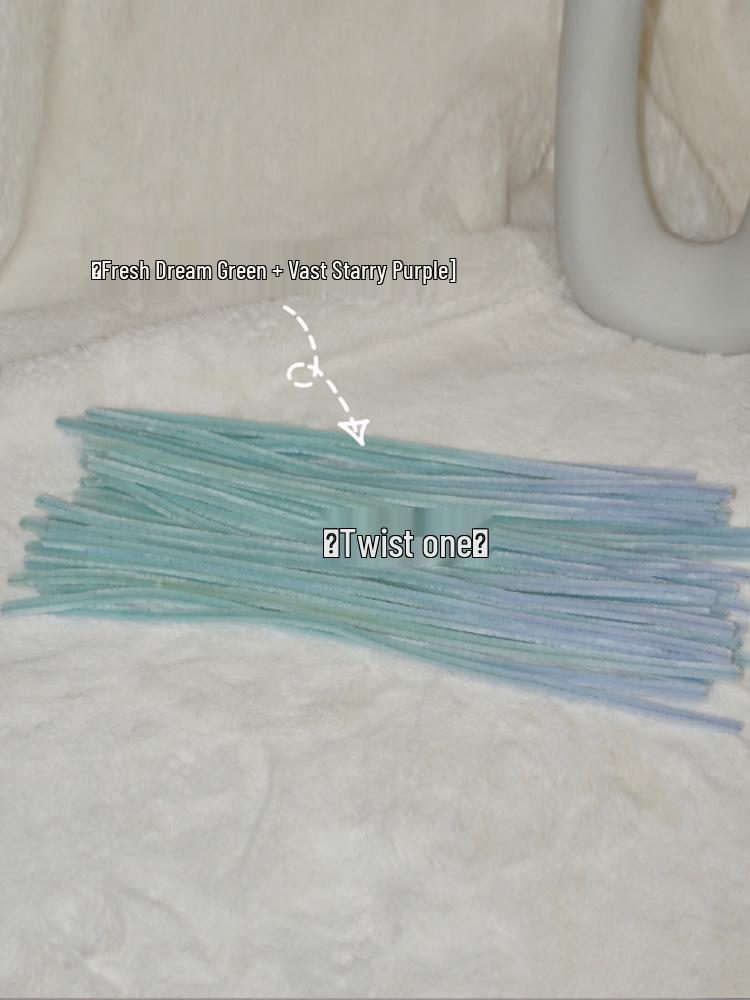 Gradient Chenille Stem Plush Pipe Cleaner Puppy Bouquet Craft Kit