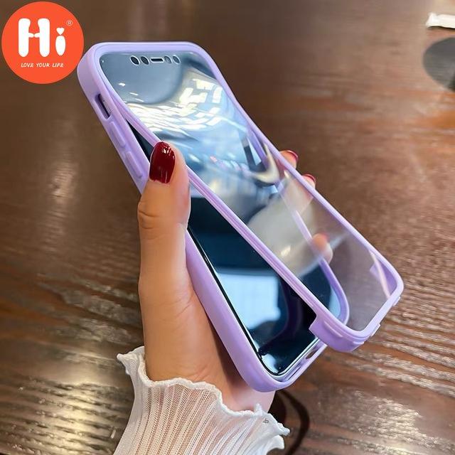 

Роскошный 360-градусный прозрачный чехол для телефона спереди и сзади для IPhone 13 11 12 Pro Max XS X XR 7 8Plus противоударный силиконовый чехол-бампер для Samsung Xiaomi Oppo